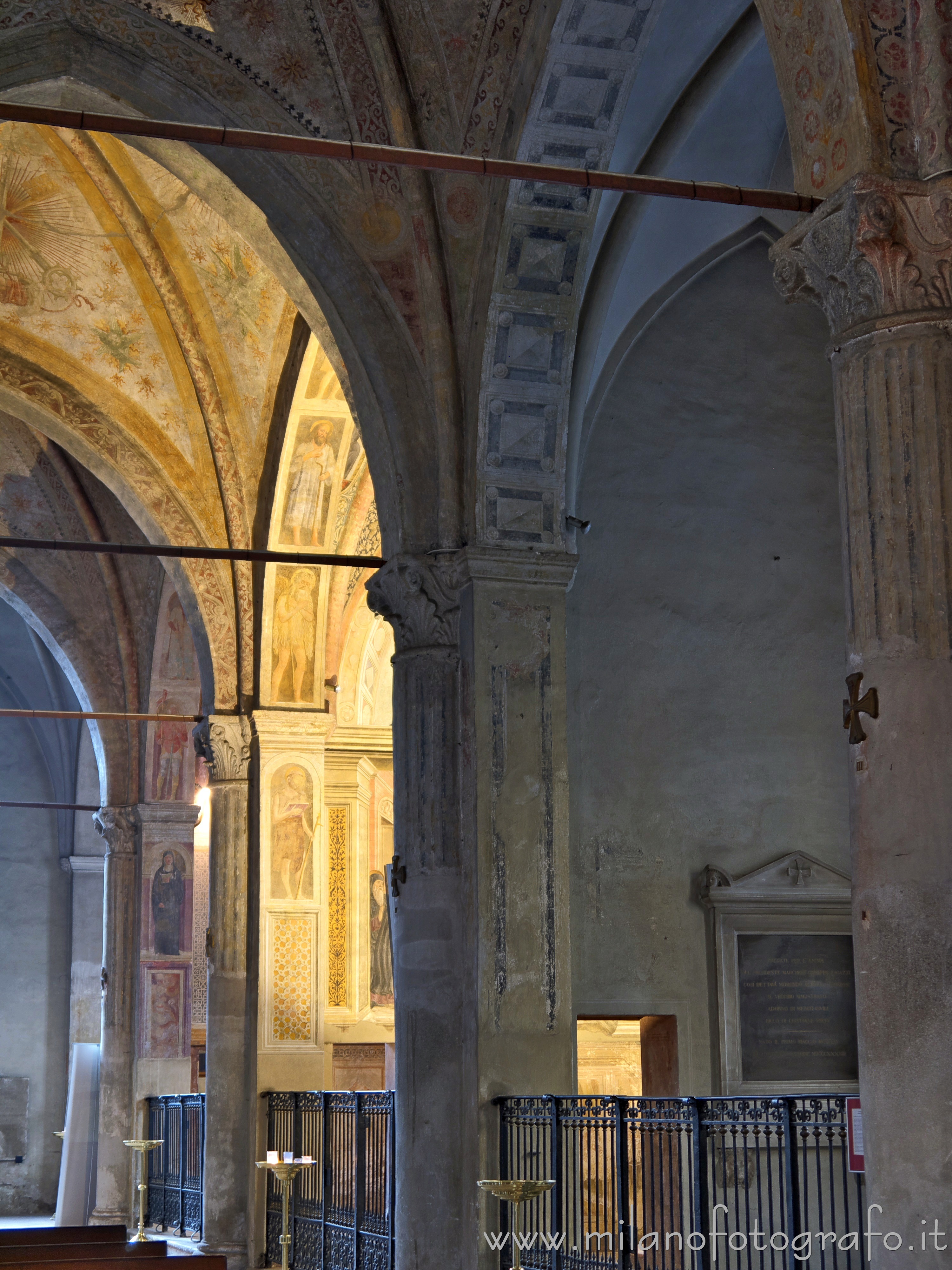 Milan (Italy) - Arches in the right nave of the Church of San Pietro in Gessate